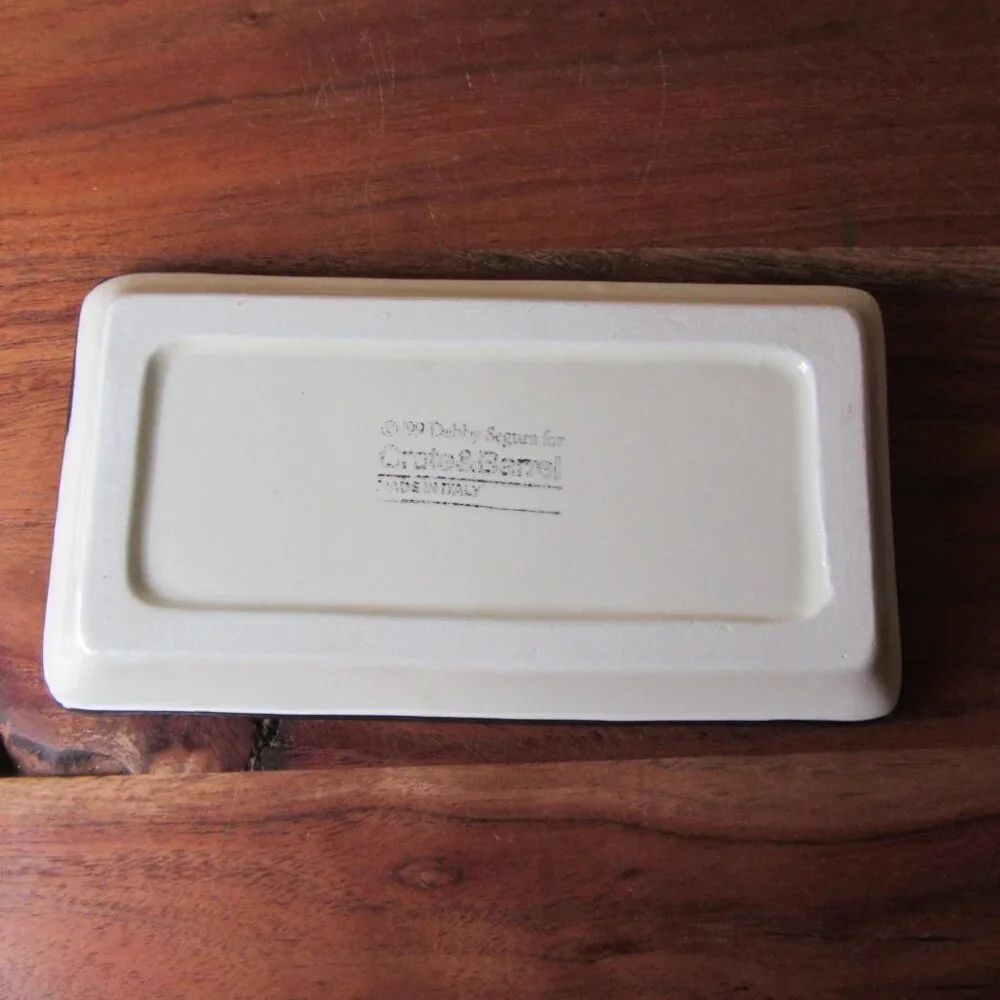 3 for $24 - debby segura for crate & barrel 430-978 1999 italy plate (W6353)